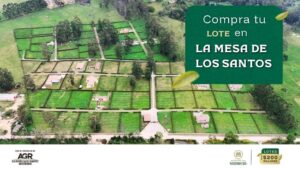 Compra tu lote en la mesa de los santos - Hacienda el madrigal